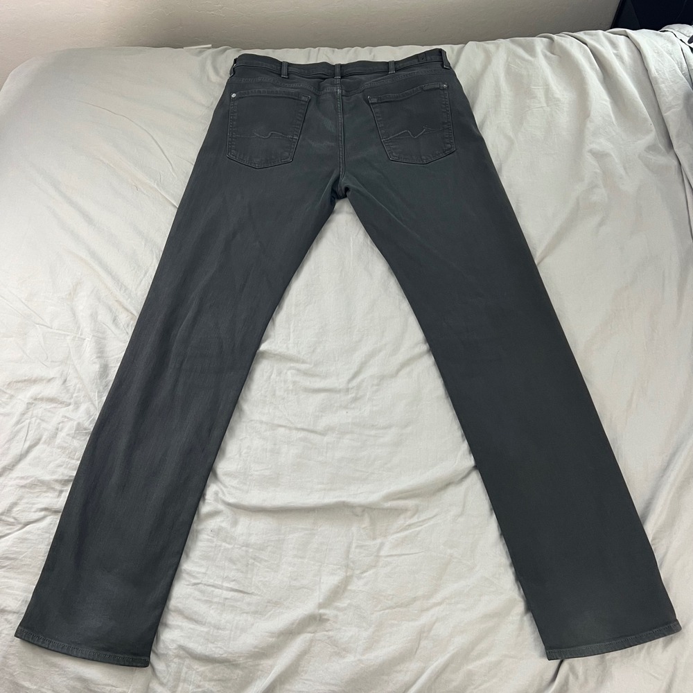 7 For All Mankind Luxe Performance‎ Slimmy Men's Jeans Size 38 Charcoal Stretch